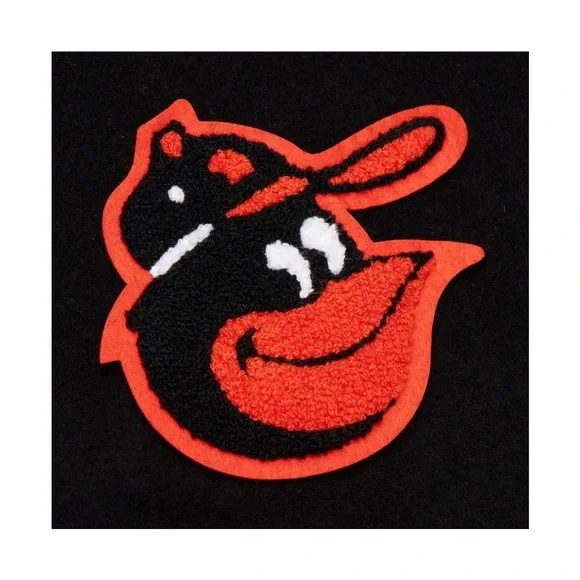 NWT Mitchell & Ness Men’s Baltimore Orioles Black Varsity Jacket